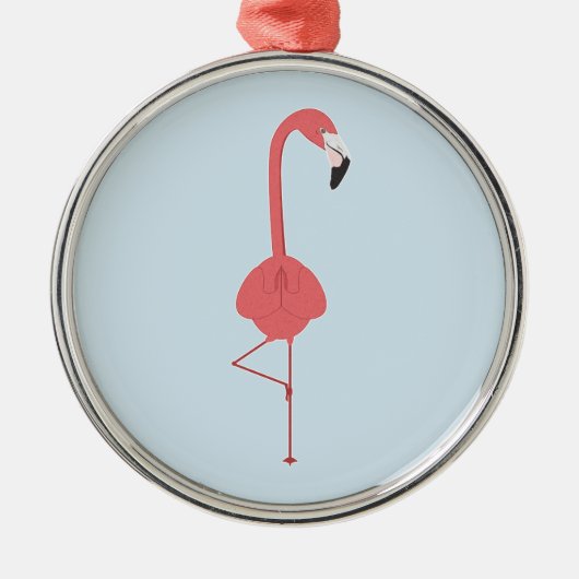 FLAMINGO YOGA METALEN ORNAMENT (Voorkant)