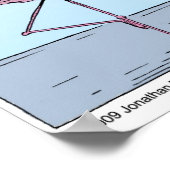 flamingo yoga poster (Hoek)