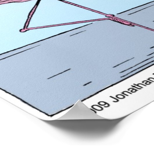 flamingo yoga poster (Hoek)