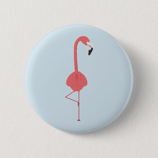 FLAMINGO YOGA RONDE BUTTON 5,7 CM (Voorkant)