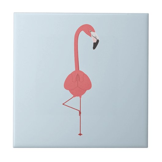 FLAMINGO YOGA TEGELTJE (Voorkant)