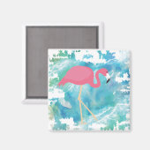 Flamingo zee bries magneet (Voorkant / Achterkant)
