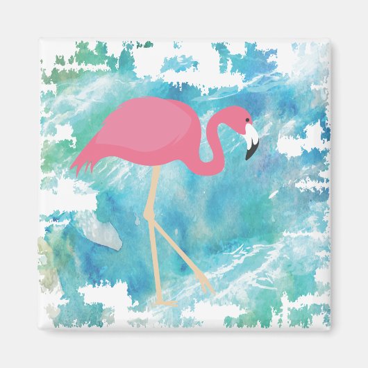 Flamingo zee bries magneet (Voorkant)