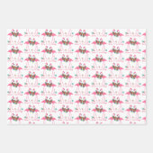 Flamingo-Zeeen en kerstcadeautjes Inpakpapier Vel (Voorkant)