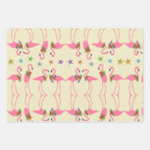 Flamingo-Zeeen en kerstmis Inpakpapier Vel (Voorkant 2)
