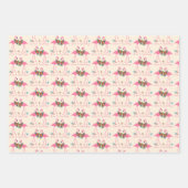 Flamingo-Zeeen en kerstmis Inpakpapier Vel (Voorkant)