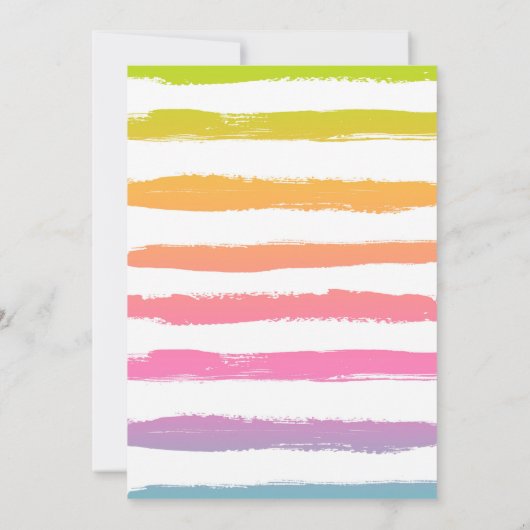 Flamingo & Zeemeermin Pool Party Uitnodiging Tropi (Achterkant)