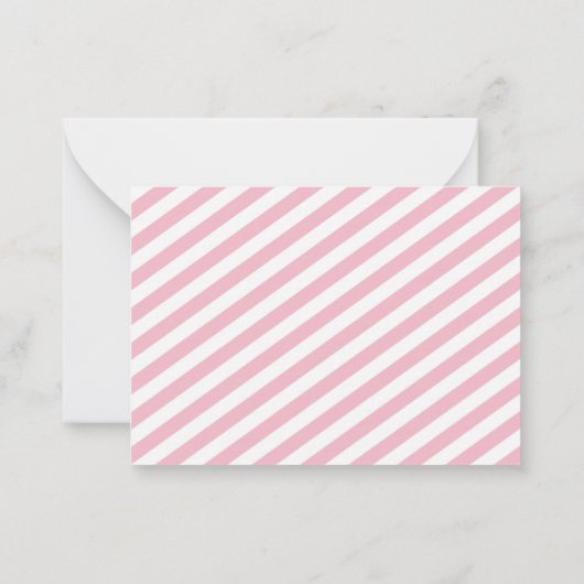 Flamingo Zigzag Dank u Kaarten Notitiekaartje (Achterkant)