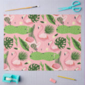 Flamingo Zomer Collectie Eén Design 5 Tissuepapier (Craft)