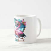 Flamingo zomer cool koffiemok (Voorkant rechts)