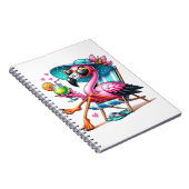 Flamingo zomer cool notitieboek (Rechterzijde)