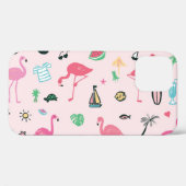 Flamingo Zomer: Levendig vogelpatroon Case-Mate iPhone Case (Achterkant (horizontaal))