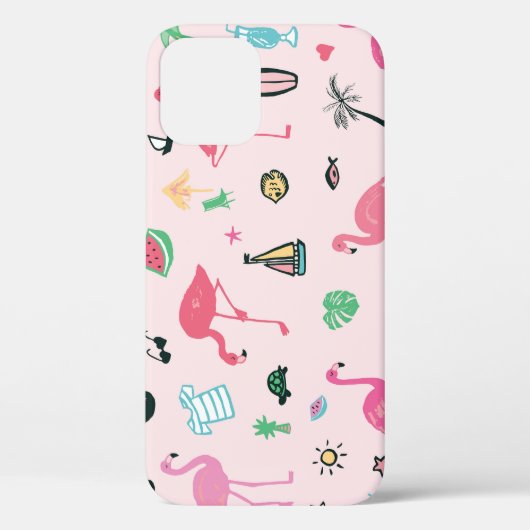 Flamingo Zomer: Levendig vogelpatroon Case-Mate iPhone Case (Achterkant)