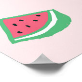 Flamingo Zomer: Levendig vogelpatroon Poster (Hoek)