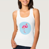 Flamingo, zomer tanktop (Voorkant)