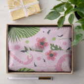 Flamingo Zomercollectie Eén Design 10 Tissuepapier (Geschenk)
