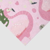 Flamingo Zomercollectie Eén Design 10 Tissuepapier (Detail)