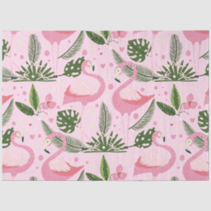 Flamingo Zomercollectie Eén Design 10 Tissuepapier