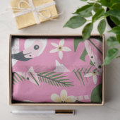 Flamingo Zomercollectie Eén Design 1 Tissuepapier (Geschenk)