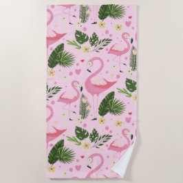 Flamingo Zomercollectie Eén Design 8 Strandlaken