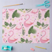 Flamingo Zomercollectie Eén Design 8 Tissuepapier (Craft)