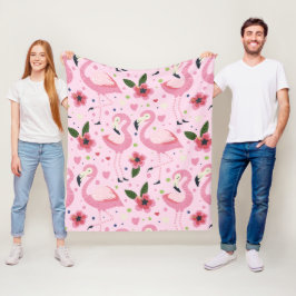 Flamingo Zomercollectie Eén Design 9 Fleece Deken