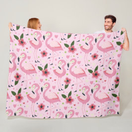 Flamingo Zomercollectie Eén Design 9 Fleece Deken