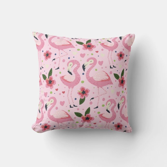 Flamingo Zomercollectie Eén Design 9 Kussen (Voorkant)