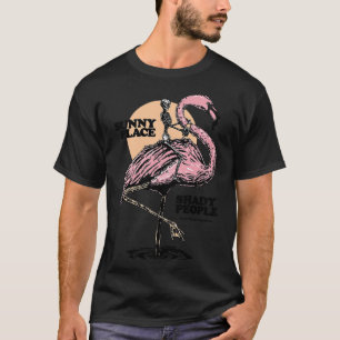 Flamingo zonnige plek schaduwrijke mensen t-shirt