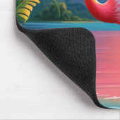 Flamingo Zonsondergang Tropisch Strand  Muismat (Hoek)