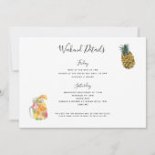 Flamingo Zwembad Float Bachelorette Routebeschrijv Kaart (Achterkant)