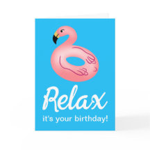 Flamingo Zwembad Float Relax het is je verjaardag