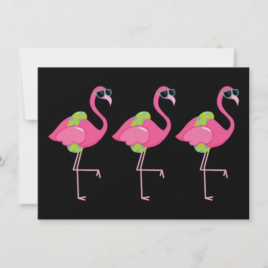 Flamingo Zwembad / Strandfeest - SRF Kaart (Voorkant)