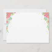 Flamingo Zwembad uitnodiging Tropische Zwembad flo (Achterkant)