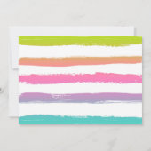 Flamingo zwembadfeest uitnodiging Tropische Flamin (Achterkant)