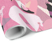Flamingoenen in roze Gift Wrap Cadeaupapier (Rol Hoek)