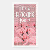 Flamingoenen op paradepapier servet (Voorkant)