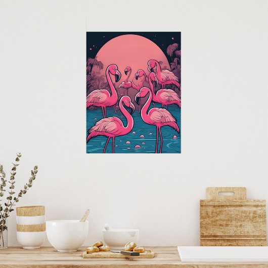 Flamingoens Print (Keuken)