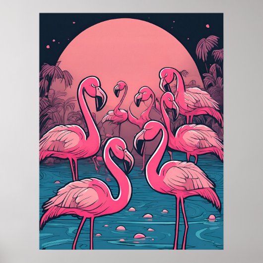 Flamingoens Print (Voorkant)