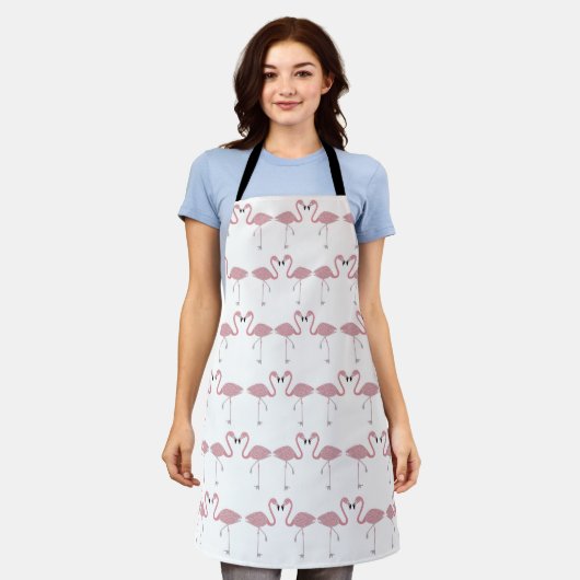 Flamingoes Apron Schort (Gedragen)