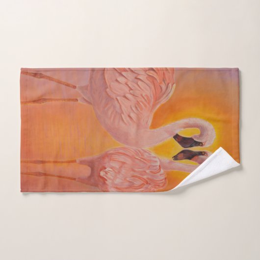 Flamingoes Love Bad Handdoek (Handdoek)