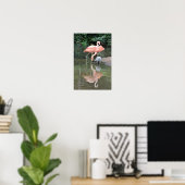 Flamingofamilie Waadt Poster (Thuiskantoor)