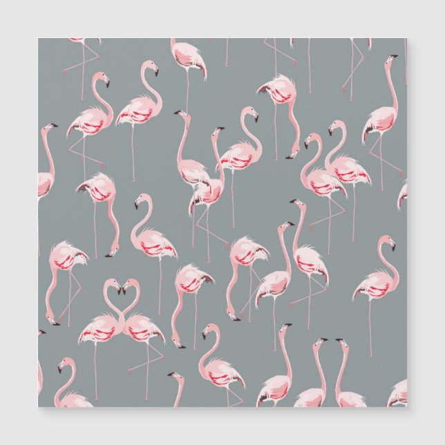 Flamingogrijs:  naadloos patroon. (Voorkant)