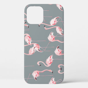 Flamingogrijs:  naadloos patroon. Case-Mate iPhone case