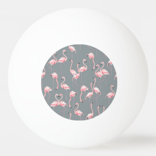 Flamingogrijs: naadloos patroon. pingpongbal