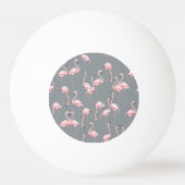 Flamingogrijs: naadloos patroon. pingpongbal (Achterkant)
