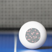 Flamingogrijs: naadloos patroon. pingpongbal (Net)