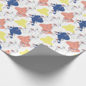 Flamingokroon: Abstract  naadloos. Cadeaupapier (Hoek)