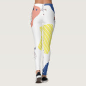 Flamingokroon: Abstract  naadloos. Leggings (Achterkant)