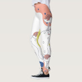 Flamingokroon: Abstract  naadloos. Leggings (Links)